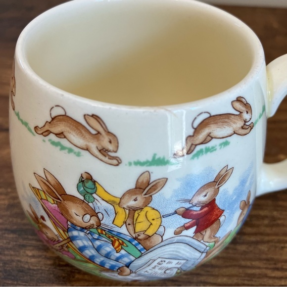 1959-1975 Royal Doulton Bunnykins "Disturb father" One handle mug - Picture 4 of 6